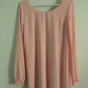 Lulus pink long sleeve dress
